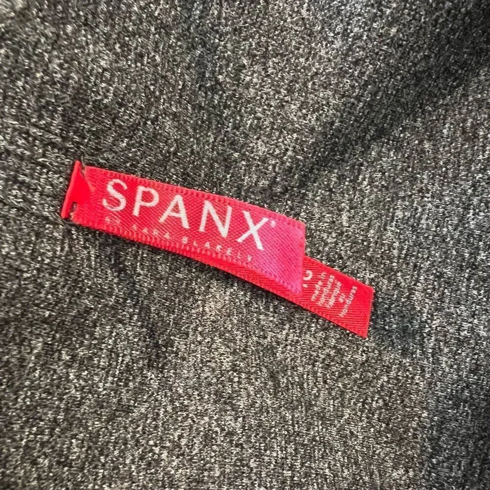 Spanx High Waist Charcoal Gray Leggings Size XL